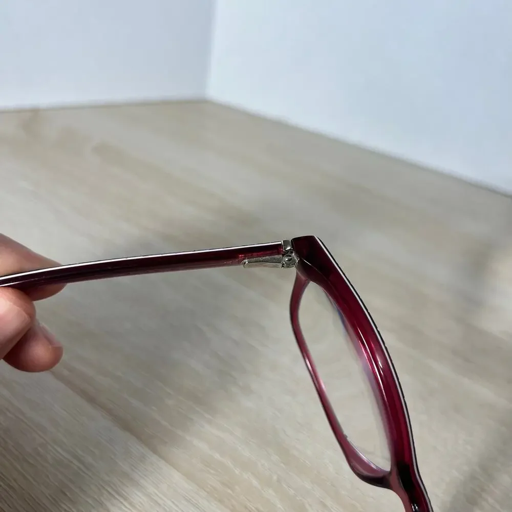 Jimmy Choo JC 98 8ZW Eyeglasses Red Snakeskin Frames 53-15-140 - Picture 5 of 13
